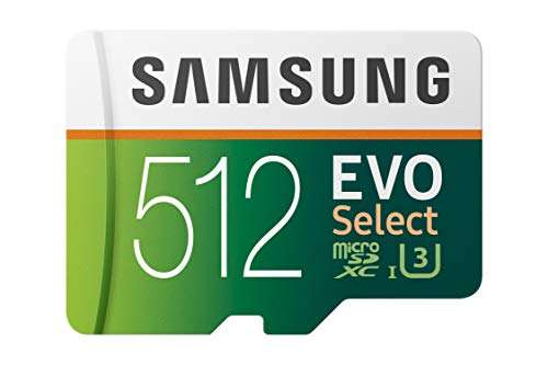 Carte microSDXC Samsung Evo Select Classe 10 U3 - 512 Go + Adaptateur SD