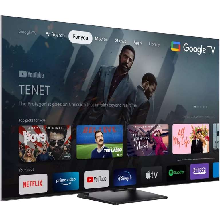 TV 65" TCL 65C745 (2023) - QLED & FALD, 4K UHD, 144 Hz, HDR Pro, Dolby Vision IQ, FreeSync, HDMI 2.1, VRR & ALLM, Google TV (Via ODR 150€)