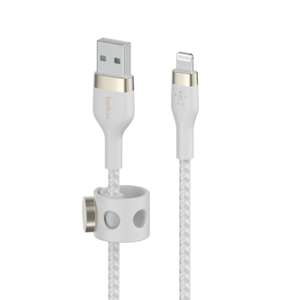 Câble USB-A vers Lightning Belkin Boost Charge Pro Flex - 3m (plusieurs couleurs)
