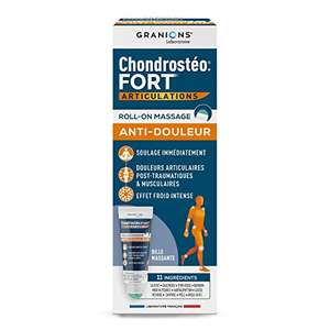Crème anti-douleur Granions Laboratoire Chondrostéo Fort Articulations Roll-on Massage (9.07€ via abonnement)