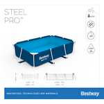 Piscine rectangulaire Bestway Steel Pro - 300 X 201 X 66 cm