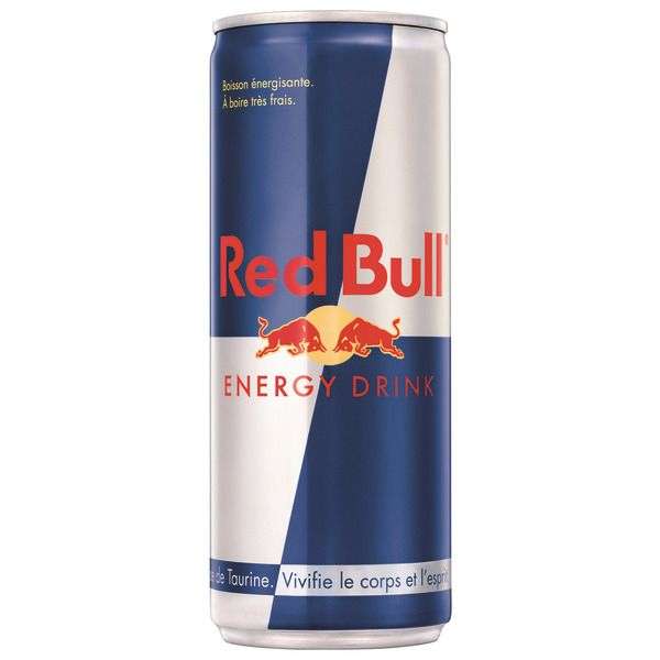 Canette de boisson énergisante Red Bull 25cl (différentes variétés disponibles)