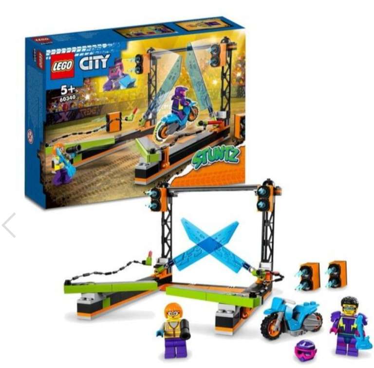 Jouet Lego City Stuntz Le défi de cascade : les lames (60340)