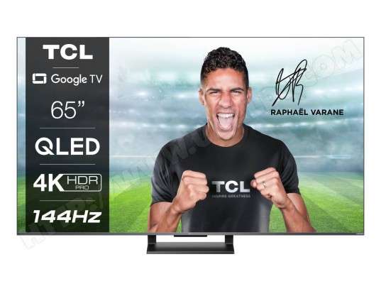TV 65" TCL 65C731 (2022) - QLED, 4K UHD, 144 Hz, HDR Pro, Dolby Atmos & Vision iQ, HDMI 2.1/eARC, ALLM (via ODR de 100€)