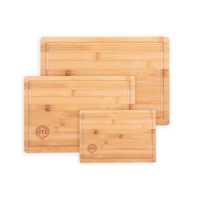 Lot de 3 Planches à Découper en Bambou MasterChef - 38x27,5cm, 34x23,5cm, 23x15cm — Amazon