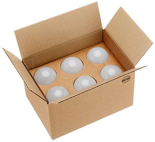 Lot de 6 ampoules LED à baïonnette Amazon Basics - B22 A60, 9W (équivalent ampoule incandescente de 60W), blanc chaud, dimmable (via coupon)