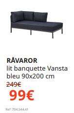 Lit banquette Ravaror Vansta - 90 x 200 cm, bleu - Villiers-sur-Marne (94)