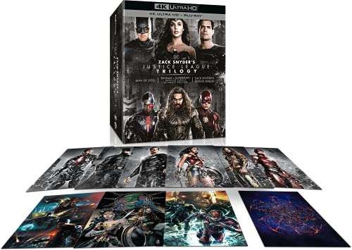 Coffret Blu-ray 4K + BluRay Zack Snyder's Justice League: Man of Steel, Batman v Superman aube de la justice, Justice League (Vendeur tiers)