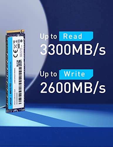 SSD interne M.2 NVMe Gen3x4 Lexar NM610PRO - 2 To (Vendeur Tiers)