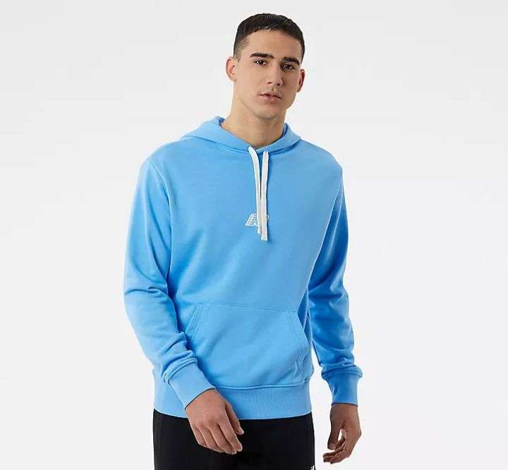 Sweatshirt New Balance Essentials Fleece pour Homme - Bleu, Taille au choix