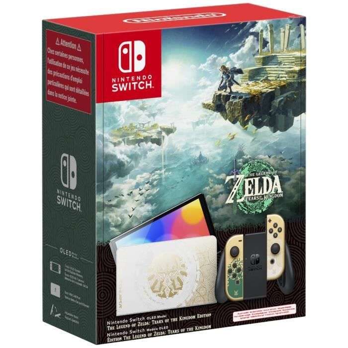Console Nintendo Switch OLED Édition The Legend Of Zelda (via 36€ sur la carte fidélité + retrait dans les magasins participants)