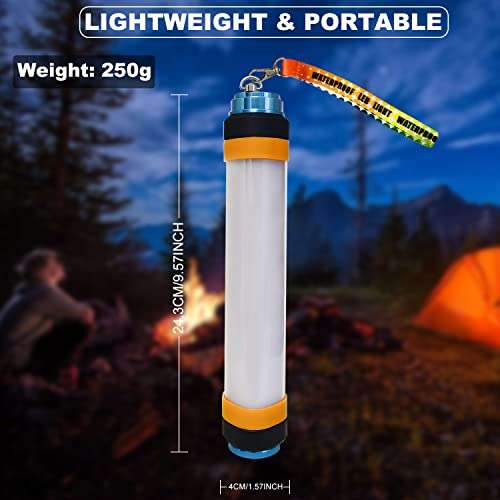 Lampe de camping RHOKIC rechargeable usb étanche powerbank 5000mAh