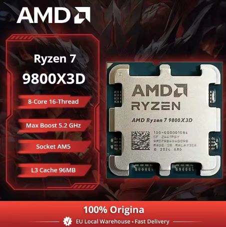 Processeur AMD Ryzen 7 9800X3D (276,87€ via Klarna, version Tray) — AliExpress
