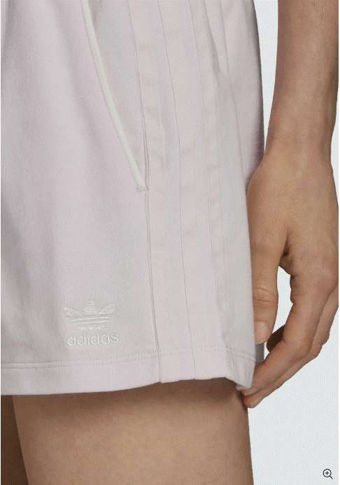 Short Tennis Luxe 3 Strips Adidas Originals Femme - 100% Coton - Lilas (du XS au M)