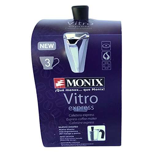 Cafetière de 3 Tasses Monix Vitro Expres - tous feux sauf Induction