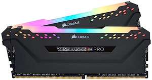 Kit de mémoire RAM DDR4 Corsair Vengeance RGB PRO - 16 Go (2 x 8 Go), DDR4, 3200 MHz, CL16, Noir (CMW16GX4M2C3200C16)