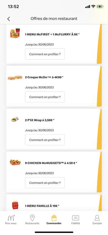 Sélection d'offres promotionnelles - Ex : 2 Menus Best of + Chicken McNuggets (Toulouse Sud et Est 31)