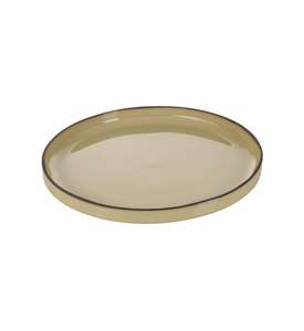 Assiette plate Revol Caractère - céramique muscade, Ø26 cm
