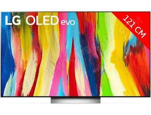TV 48" OLED LG OLED Evo C2 48 (48C25) 2022 - 4K UHD, Dolby Vision IQ, Dolby Atmos, HDMI 2.1, Smart TV (via ODR de 100€)