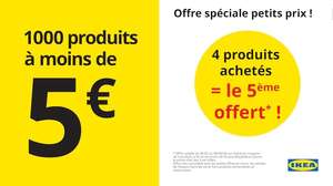 [Ikea Strasbourg] Le 5ème article offert sur les produits à moins de 5€ marqués d’une étiquette jaune