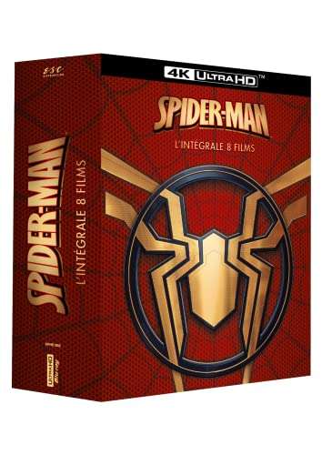 Coffret Blu-Ray 4K UHD Spider-man - 8 films