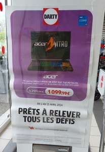 PC 15,6" Acer Nitro 5 AN515-58-57GF - i5 12450H, 16 Go RAM DDR5, 512 Go SSD, RTX 4060 (115W)