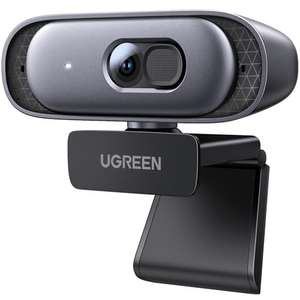 Webcam UGREEN - 2K 30FPS, 2 micros, rotation 360°, cache intégré (Vendeur Tiers, via coupon)