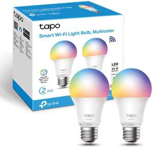 Pack de 2 ampoules Tapo multicouleurs LED E27 8,7 W