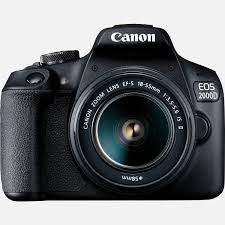 Appareil photo Reflex Canon EOS 2000D Noir + Objectif EF-S 18-55 mm f/3.5-5.6 IS II