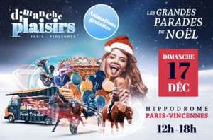 Hippodrome de Vincennes en fête : Invitation pour la Grande parade de Noël