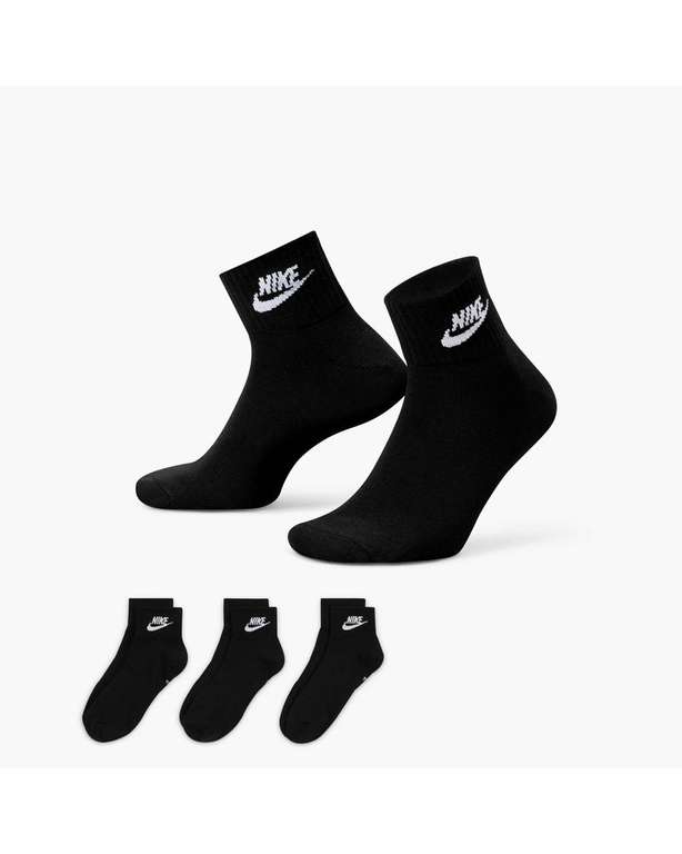Lot de 3 Paires de Chaussettes Nike Everyday Essential Noir