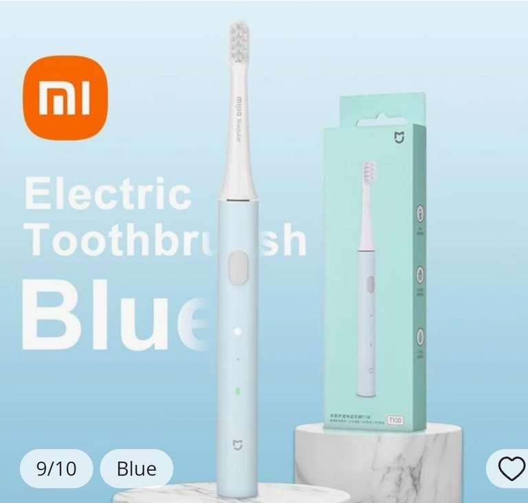 Brosse à dents électrique sonique Xiaomi T100 Mi Smart - Etanche IPX7, USB (Plusieurs coloris disponibles)