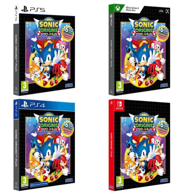 Sonic Origins Plus sur Nintendo Switch, PS5, Xbox Series X & Xbox One ou PS4