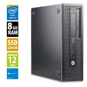 Ordinateur HP EliteDesk 800 G1 SFF (i5-4570, 8 Go de RAM, 256 Go en SSD, Windows 10) - reconditionné Grade A