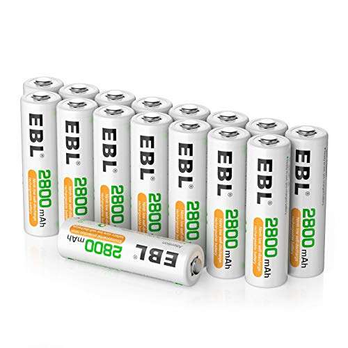 Lot de 16 piles rechargeables EBL - NiMH, 2800mAH (vendeur tiers)