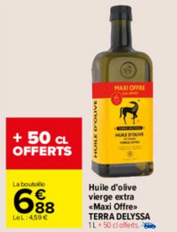 Bouteille d'huile d'olive vierge extra Terra Delyssa - 1.5L