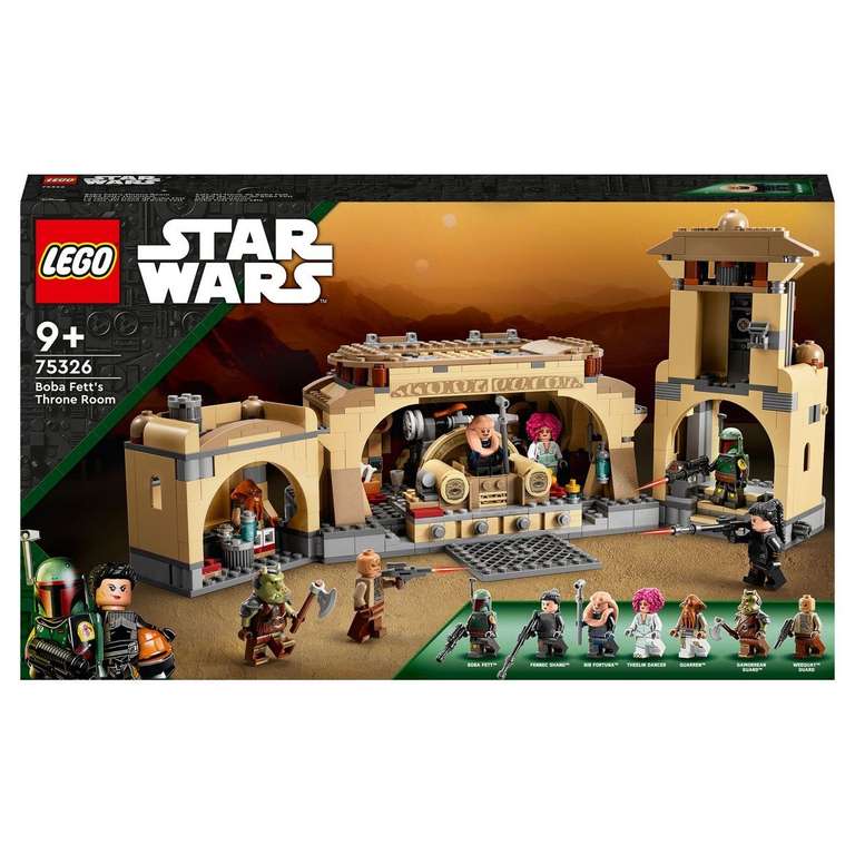 LEGO Star Wars 75326 - La Salle du Trône de Boba Fett (Via 24.99€ sur Carte fidélité)