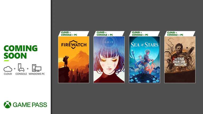 [ Xbox Game Pass ] Sea of Stars, The Texas Chain Saw Massacre, Gris et Firewatch sur Xbox one et Xbox Series X|S (dématérialisé)