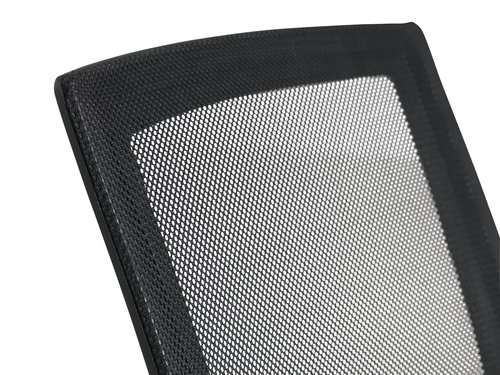 Chaise de bureau Asperup filet/tissu noir