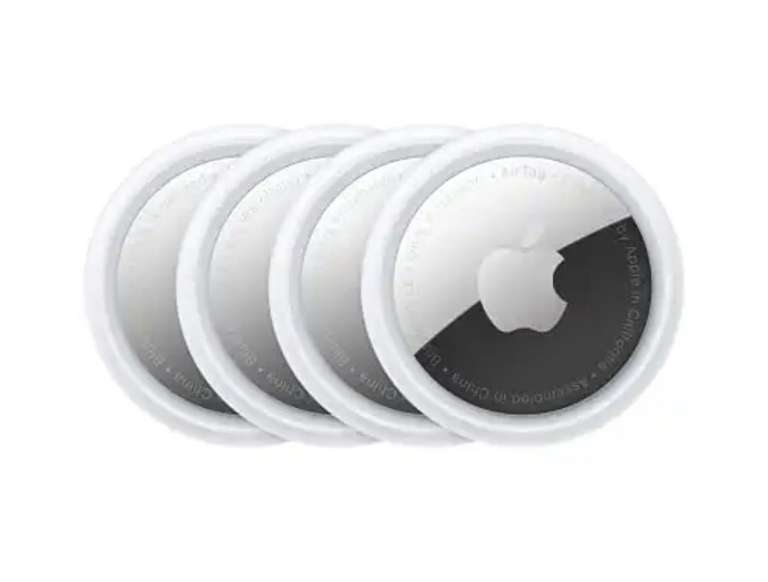 Lot de 4 Apple Airtag (Via 19,50€ sur la carte fidélité + Retrait Drive)