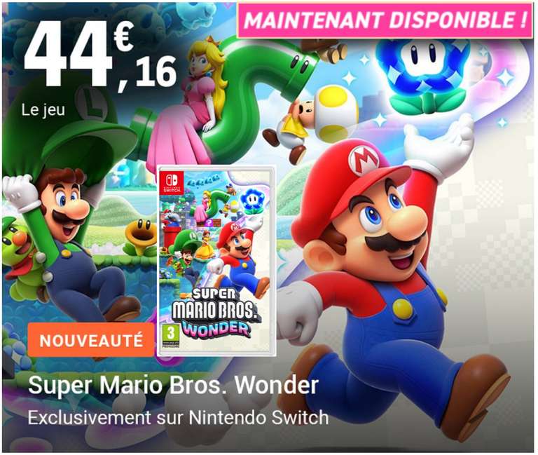 Super Mario Bros Wonder : où acheter le jeu Switch au meilleur prix ?