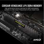 Kit mémoire RAM Corsair Vengeance (CMK16GX4M2D3600C18) LPX DDR4 - 16Go (2 x 8 Go), 3600 MHz, CL18