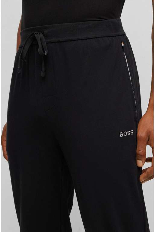 Pantalon Boss Hommes Mix&Match Pants Bas de survêtement en Coton Stretch à Logo brodé, plusieurs tailles disponible