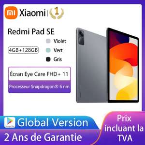 Tablette 11" Xiaomi Redmi Pad SE, FHD+ 90 Hz, Snapdragon 680, 4 Go, 128Go, 8000 mAh (Version Globale )
