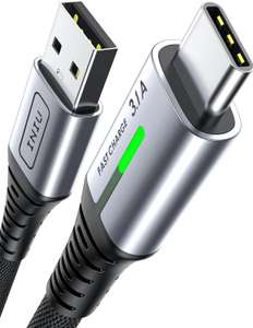 Câble USB Type C Iniu - Charge rapide 3.1A, longueur 2 mètres, Nylon, QC 3.0 (via coupon + code - Vendeur Tiers)