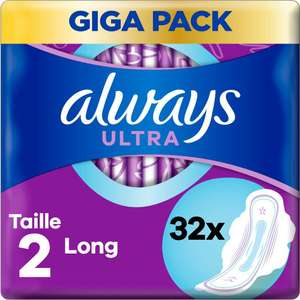 Lot de 2 paquets de 32 serviettes hygiéniques Always - Six Fours (83)