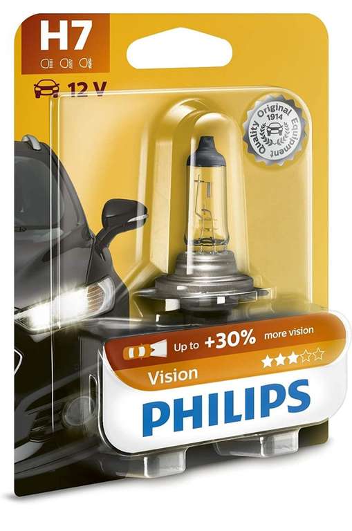 Ampoule De Phare Avant Philips Vision H7