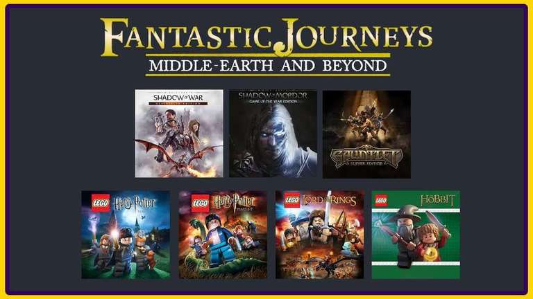Fantastic Journeys Middle-Earth and Beyond - 7 jeux + 4 DLCs sur PC (Dématérialisé - Steam)