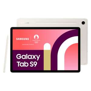 [Précommande - Samsung Plus, The Corner] Tablette Samsung Galaxy Tab S9 Wi-Fi - Crème 128 Go + Book Cover (via ODR 100€)