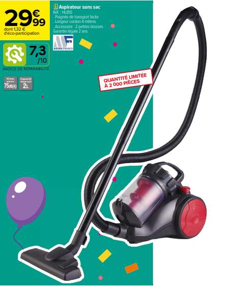 Promo Aspirateur balai electrolux chez Carrefour